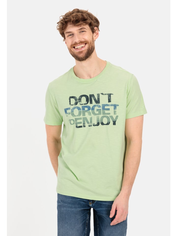 Футболка с принтом из экологически чистого органического хлопка фисташкового цвета Camel Active
Футболка с принтом из экологически чистого органического хлопка фисташкового цвета Camel Active