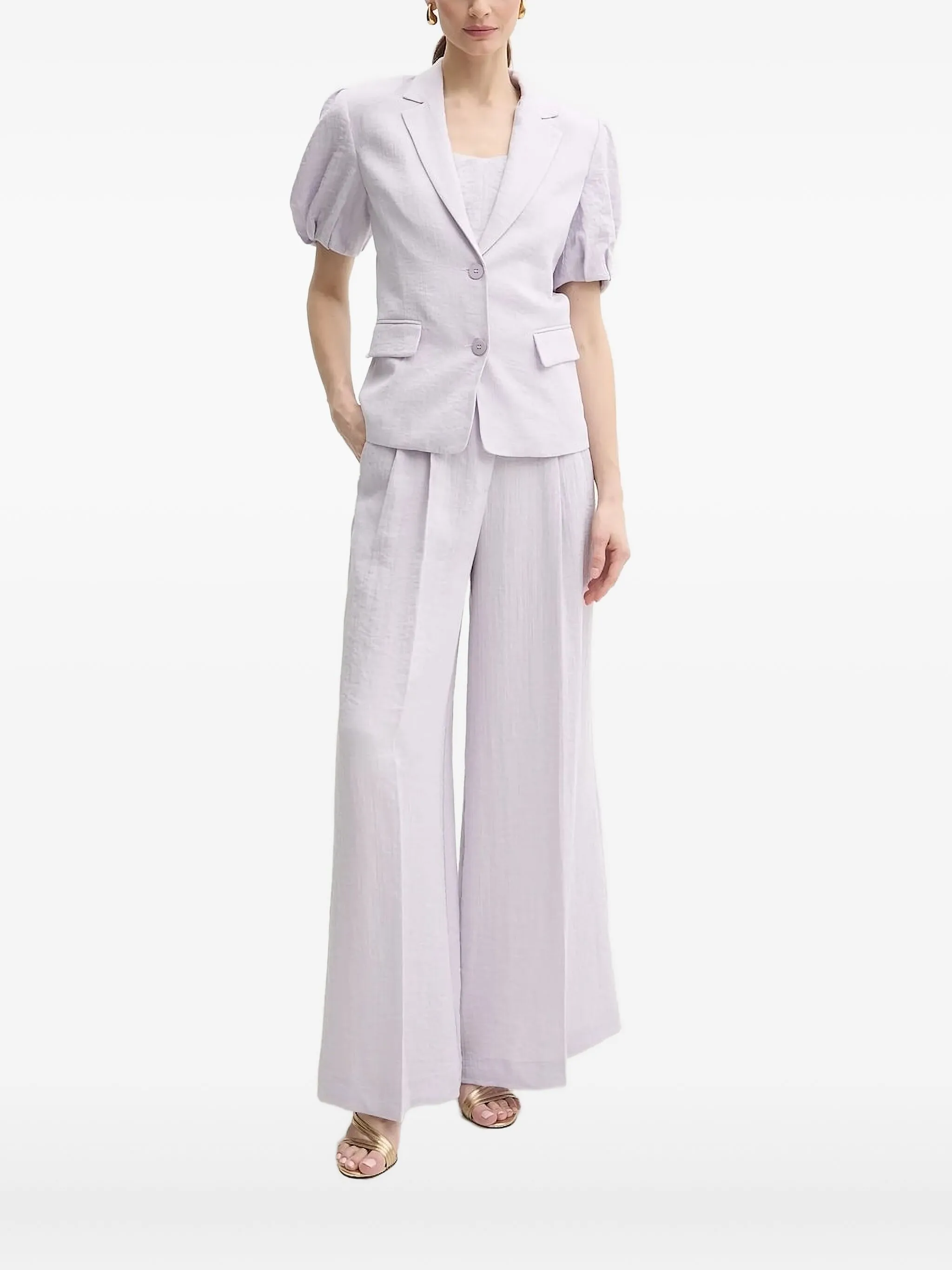 Топ с объемными рукавами Twinset, фиолетовый
Топ с объемными рукавами Twinset, фиолетовый