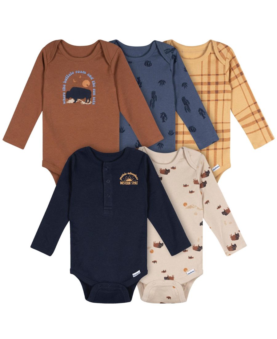 Комплект из 5 боди с длинными рукавами для мальчиков, серый меланж, 12 месяцев Gerber, Buffalo
Комплект из 5 боди с длинными рукавами для мальчиков, серый меланж, 12 месяцев Gerber, Buffalo