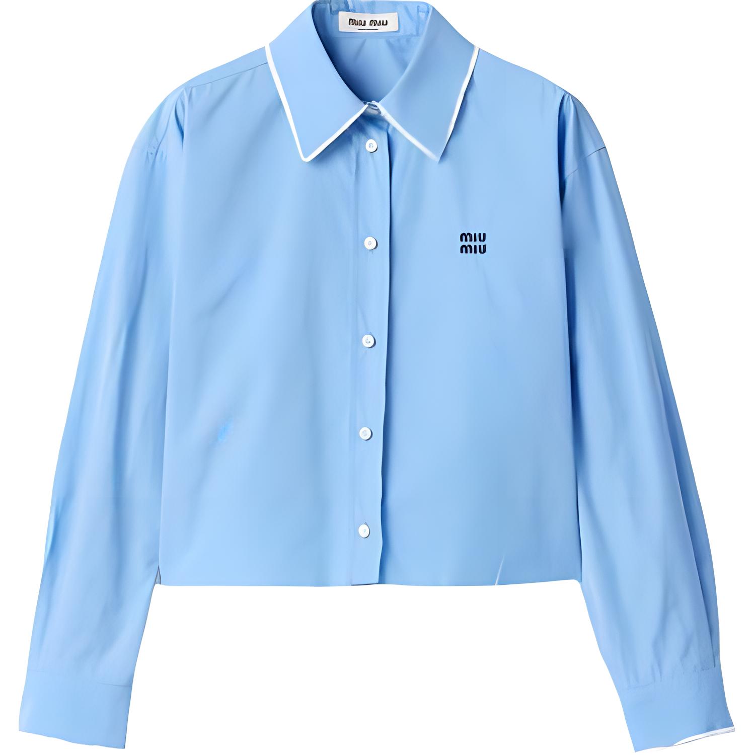 MIU MIU SS25 Рубашка Women's Sapphire Blue
MIU MIU SS25 Рубашка Women's Sapphire Blue