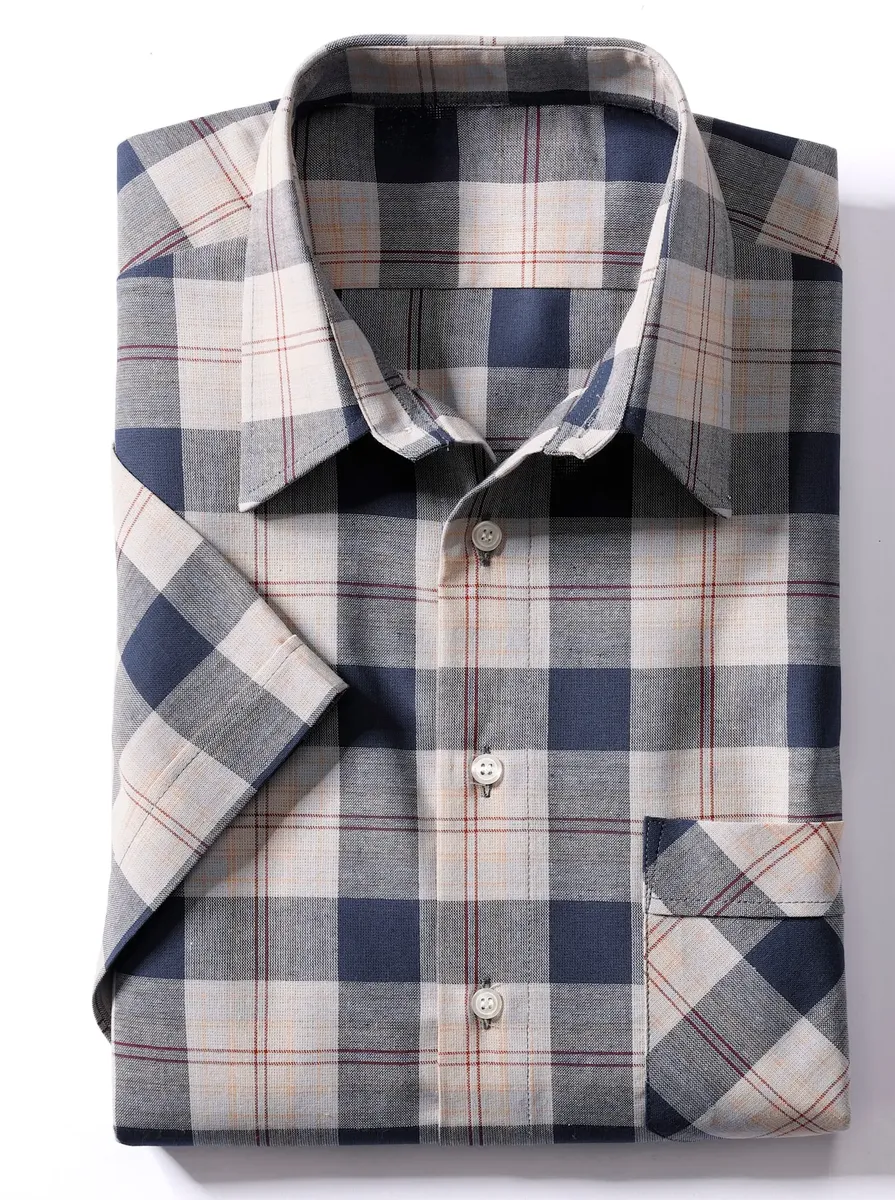 Рубашка с коротким рукавом, синий
Рубашка с коротким рукавом, синий