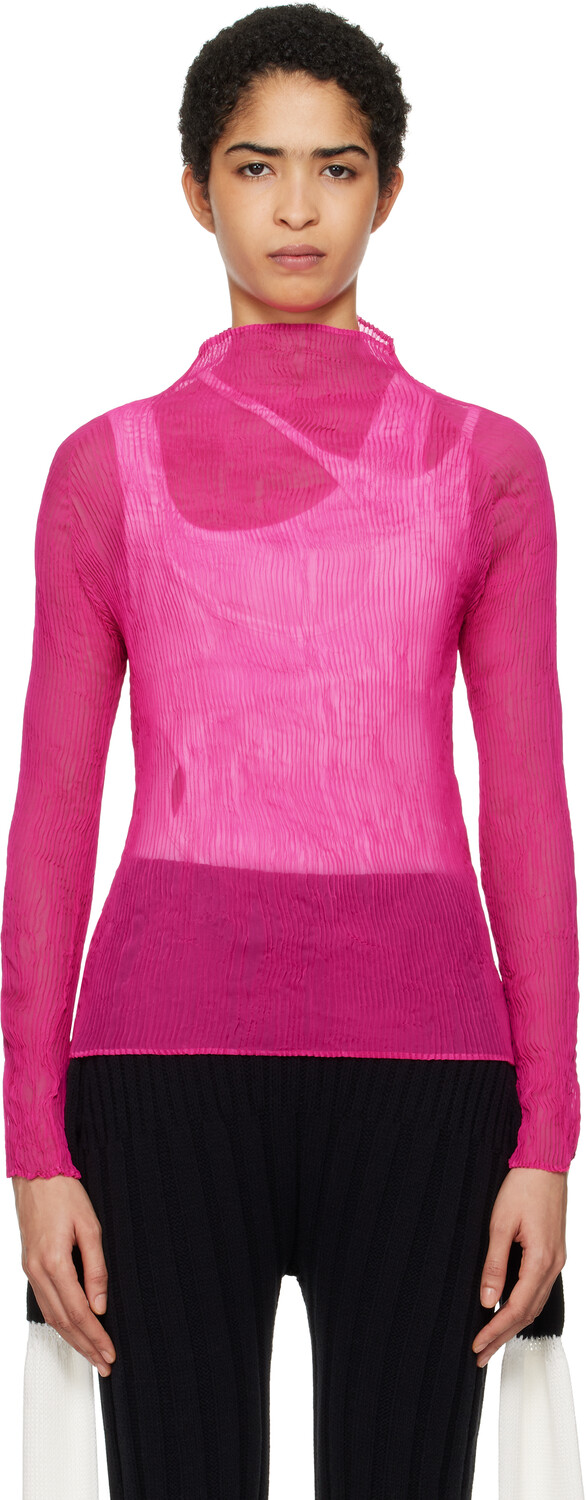 Розовый шифон Twist 3 Водолазка ISSEY MIYAKE
Розовый шифон Twist 3 Водолазка ISSEY MIYAKE