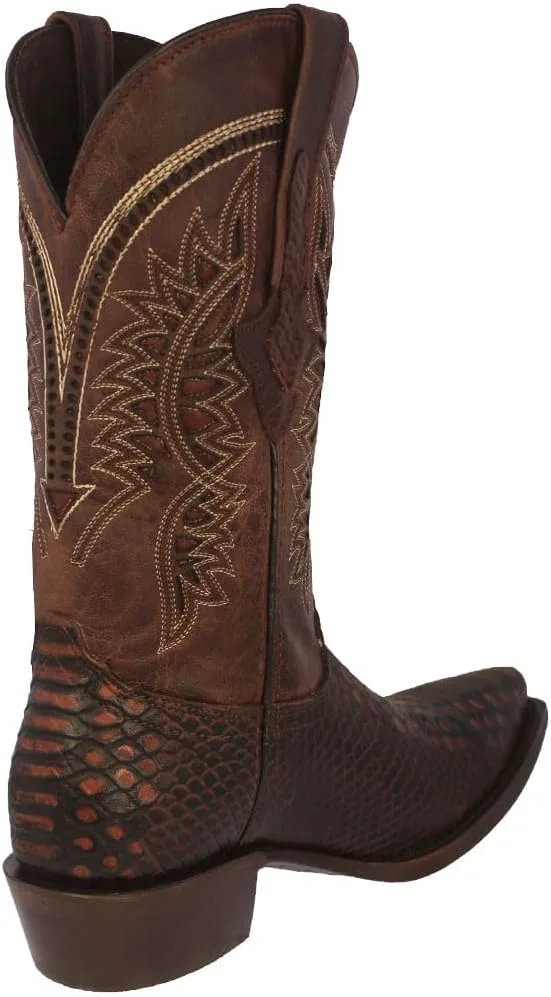 Мужские ковбойские сапоги Texas Legacy Chedron Western из кожи с принтом под змею, с заостренным носком
Мужские ковбойские сапоги Texas Legacy Chedron Western из кожи с принтом под змею, с заостренным носком