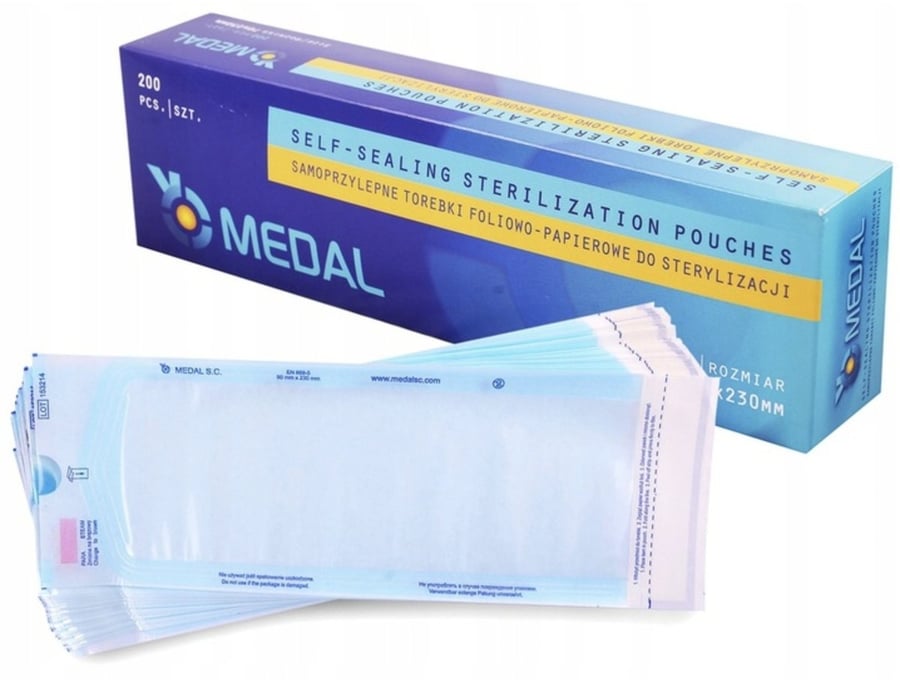 Пакеты для стерилизации 70x230 мм MEDAL самоклеящиеся - 200 шт. Project Lashes
Пакеты для стерилизации 70x230 мм MEDAL самоклеящиеся - 200 шт. Project Lashes