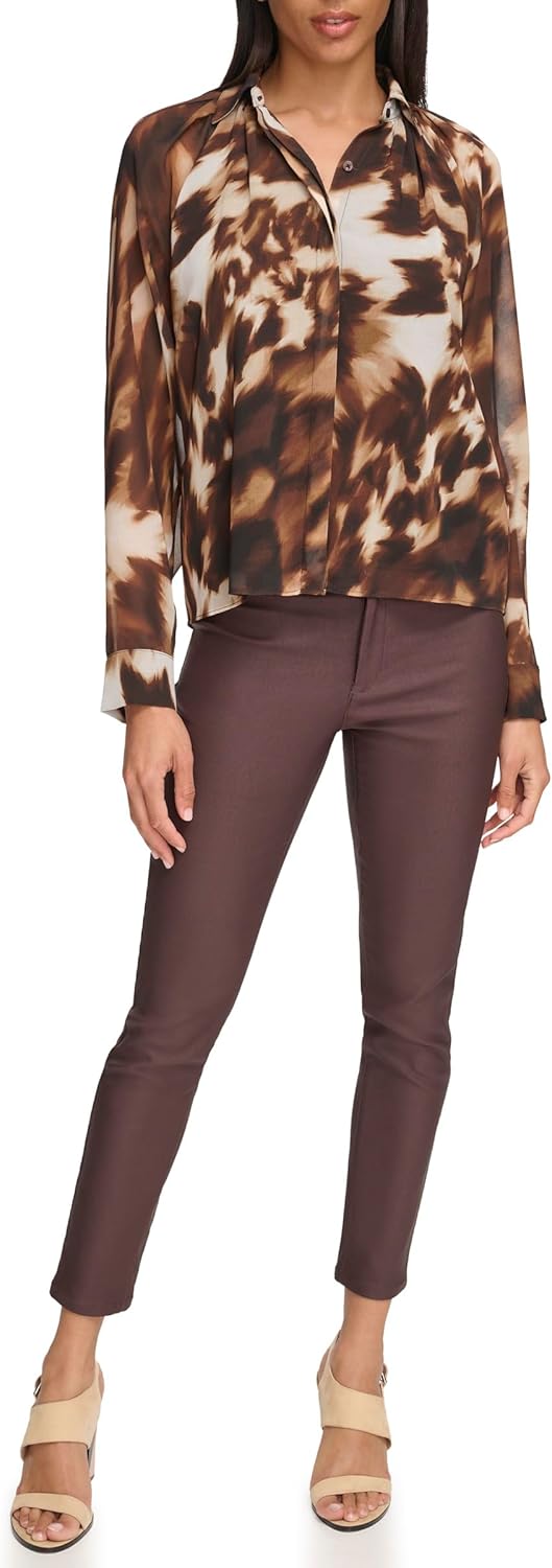 Женская блузка Calvin Klein с принтом и длинными рукавами на пуговицах, Coff Bean Mlt
Женская блузка Calvin Klein с принтом и длинными рукавами на пуговицах, Coff Bean Mlt