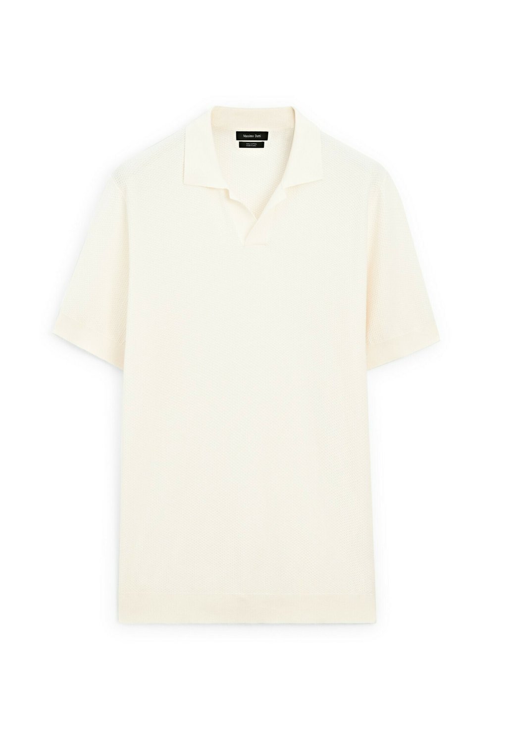 Рубашка поло SHORT SLEEVE Massimo Dutti, цвет Mottled Beige 
Рубашка поло SHORT SLEEVE Massimo Dutti, цвет Mottled Beige