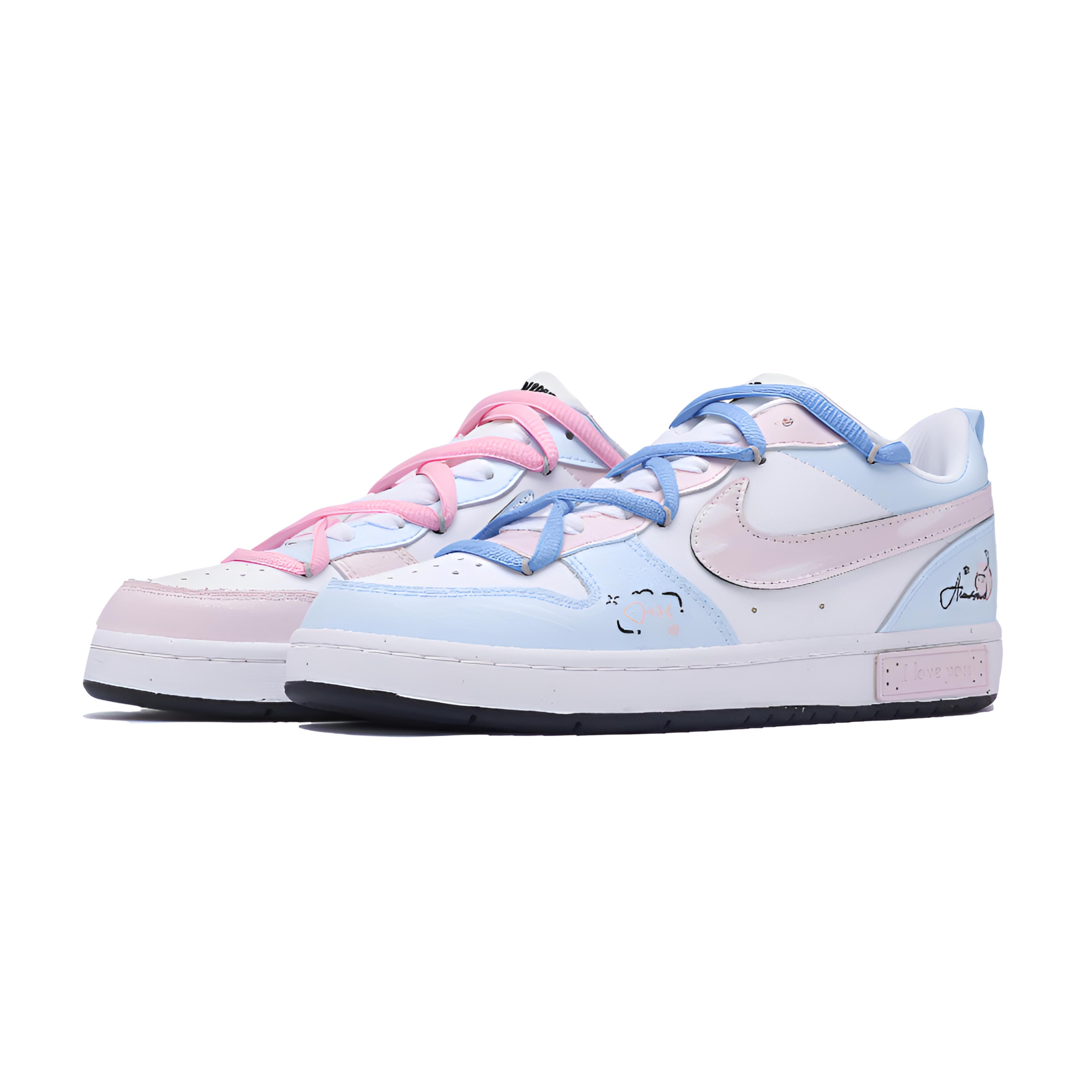Nike Court Borough Sweet Pink Kitten противоударные и устойчивые к истиранию низкие кроссовки для скейтбординга Sky Blue детские
Nike Court Borough Sweet Pink Kitten противоударные и устойчивые к истиранию низкие кроссовки для скейтбординга Sky Blue детские