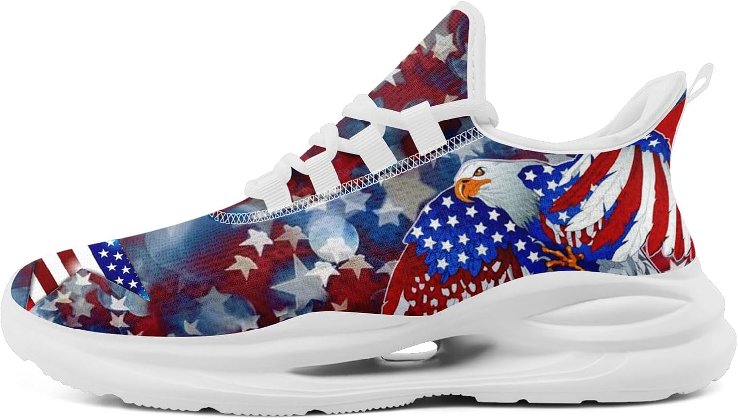 Кроссовки для мужчин и женщин, легкие спортивные с сеткой с американским флагом для тренировок, зала и тенниса Onegam, белый/красный
Кроссовки для мужчин и женщин, легкие спортивные с сеткой с американским флагом для тренировок, зала и тенниса Onegam, белый/красный