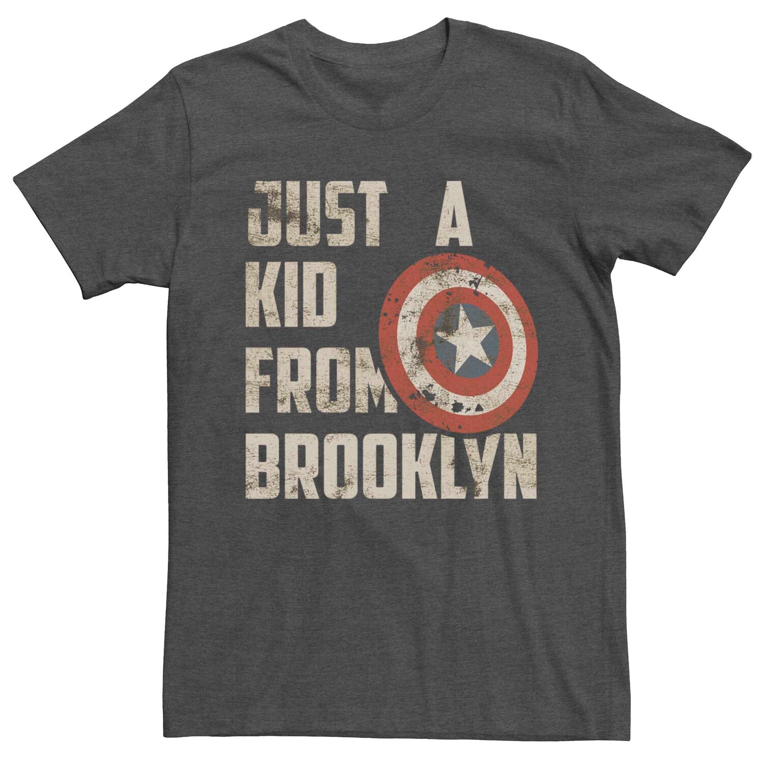 Мужская футболка Marvel Captain America Just A Kid From Brooklyn Licensed Character
Мужская футболка Marvel Captain America Just A Kid From Brooklyn Licensed Character