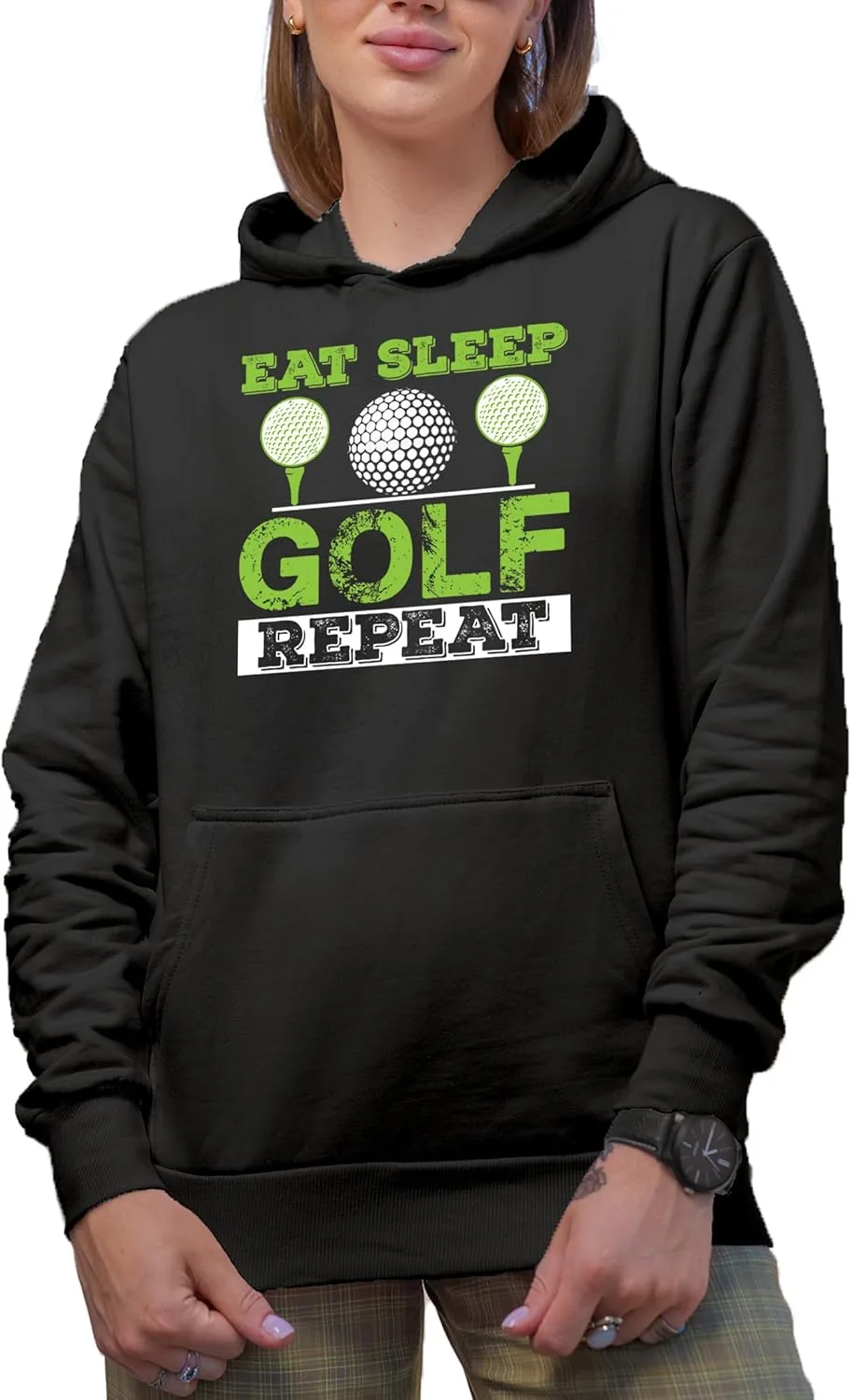 Толстовка с принтом "Eat, Golf, Repeat" и мячами на ти Make Your Mark Design
Толстовка с принтом "Eat, Golf, Repeat" и мячами на ти Make Your Mark Design
