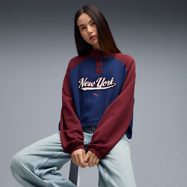 Женская толстовка с круглым вырезом Puma X Nyc, синий
Женская толстовка с круглым вырезом Puma X Nyc, синий