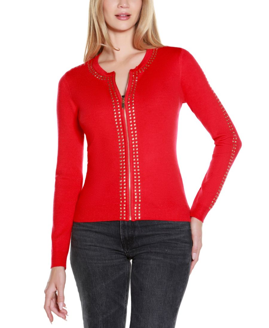 Женский кардиган с круглым вырезом и застежкой-молнией Belldini, Belldini Red, Gold
Женский кардиган с круглым вырезом и застежкой-молнией Belldini, Belldini Red, Gold