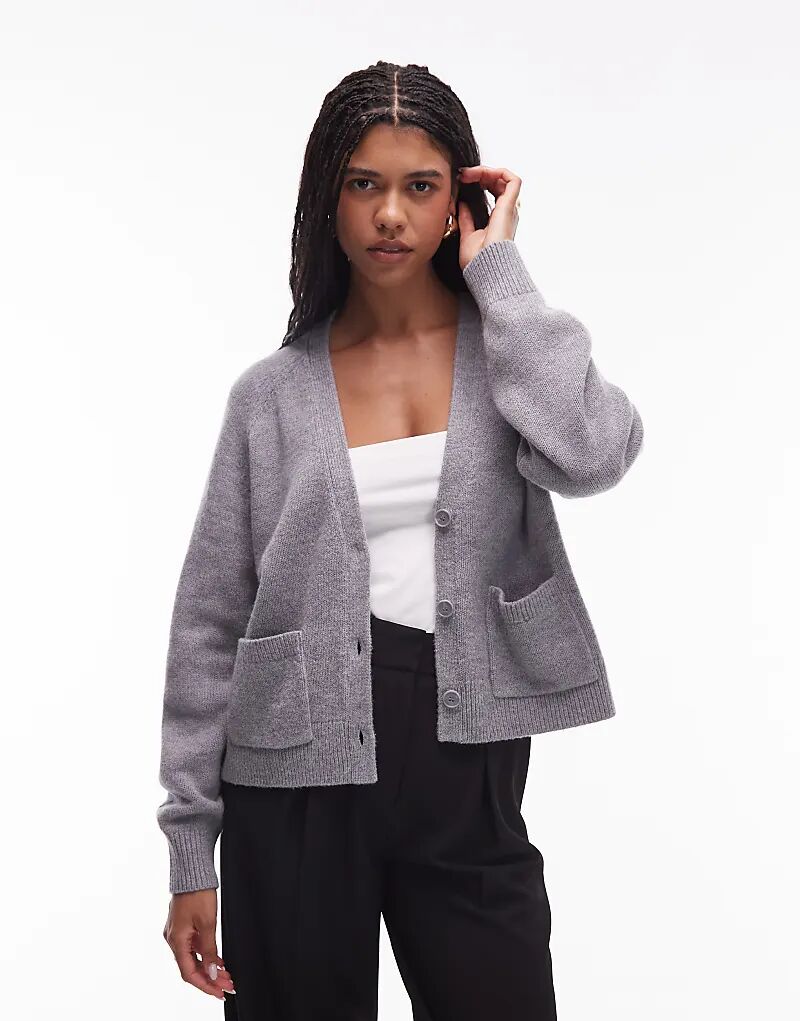 & Other Stories Кардиган из смесовой шерсти с накладными карманами в цвете «серый вереск»
& Other Stories Кардиган из смесовой шерсти с накладными карманами в цвете «серый вереск»