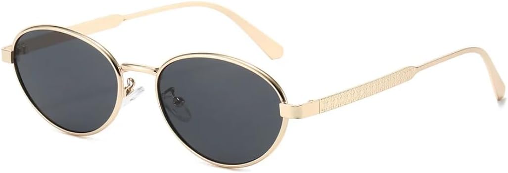 Роскошные солнцезащитные очки с градиентным овальным рисунком для женщин, тонкая оправа, панк-тренд, универсальные повседневные очки для мужчин, защита от УФ-излучения UV400 TVTBBVV, Golden Black
Роскошные солнцезащитные очки с градиентным овальным рисунком для женщин, тонкая оправа, панк-тренд, универсальные повседневные очки для мужчин, защита от УФ-излучения UV400 TVTBBVV, Golden Black