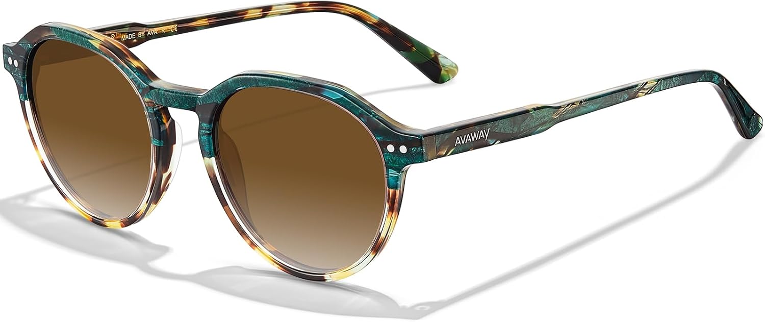 Круглые поляризованные солнцезащитные очки AVAWAY для женщин, Италия, ацетат, 100% защита от УФ-излучения, ретро-очки, классические модные очки для активного отдыха, A3:green Yellow Tortoiseshell Frame &Tea Lens
Круглые поляризованные солнцезащитные очки AVAWAY для женщин, Италия, ацетат, 100% защита от УФ-излучения, ретро-очки, классические модные очки для активного отдыха, A3:green Yellow Tortoiseshell Frame &Tea Lens