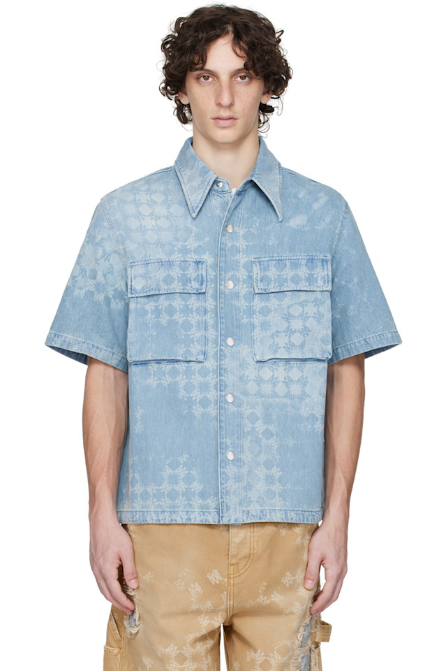 Ма квад джинсовая рубашка Amiri, индиго
Ма квад джинсовая рубашка Amiri, индиго