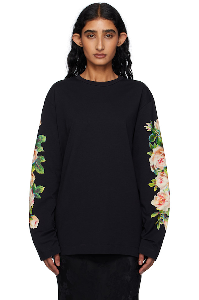 Футболка с длинным рукавом и принтом "Букет роз" Simone Rocha, черный
Футболка с длинным рукавом и принтом "Букет роз" Simone Rocha, черный