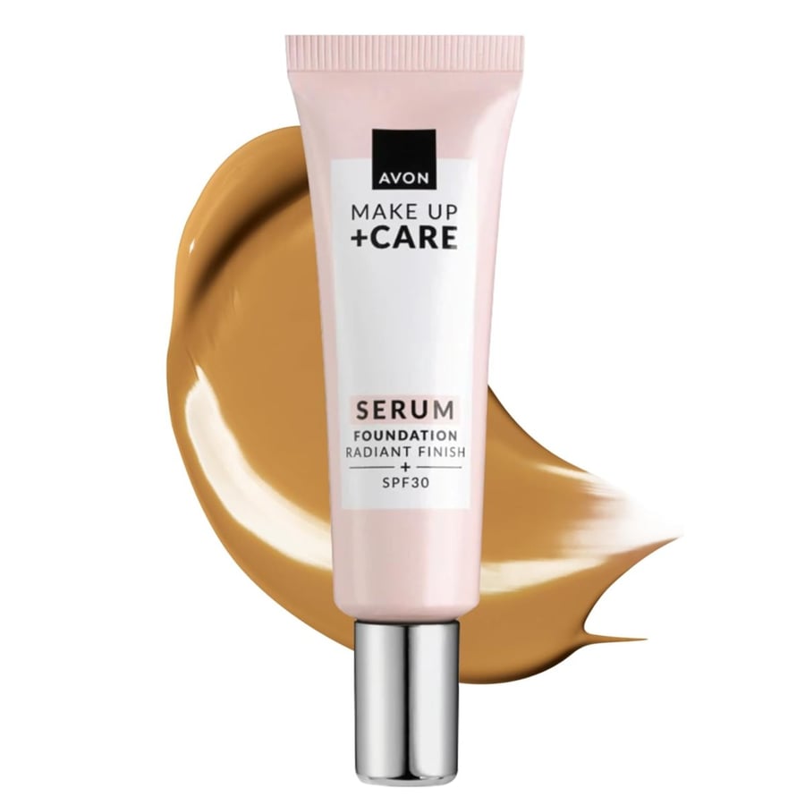 Make Up + Care Foundation - сыворотка 3в1 - 345N (Soft Honey) AVON
Make Up + Care Foundation - сыворотка 3в1 - 345N (Soft Honey) AVON