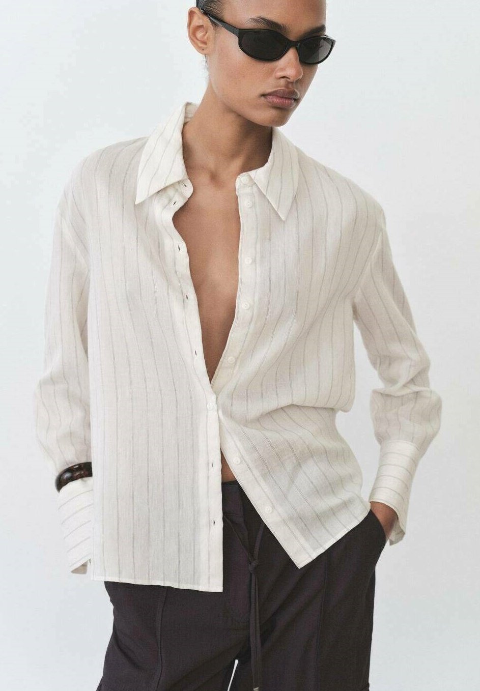 Блузка на пуговицах CORTAZAR Mango, молочный
Блузка на пуговицах CORTAZAR Mango, молочный