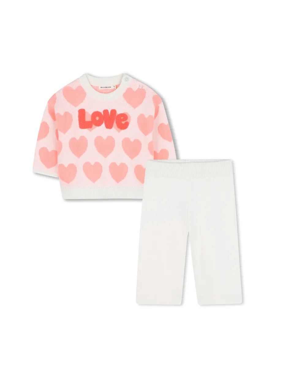 Детский комплект из 2 предметов с сердечками Billieblush, светло-розовый
Детский комплект из 2 предметов с сердечками Billieblush, светло-розовый