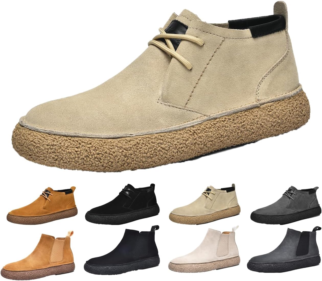 Мужские ботинки Чакка на щиколотке для пустыни, шнуровка, замшевая кожа, округлый носок, платформенные ботинки Generic, бежевый
Мужские ботинки Чакка на щиколотке для пустыни, шнуровка, замшевая кожа, округлый носок, платформенные ботинки Generic, бежевый