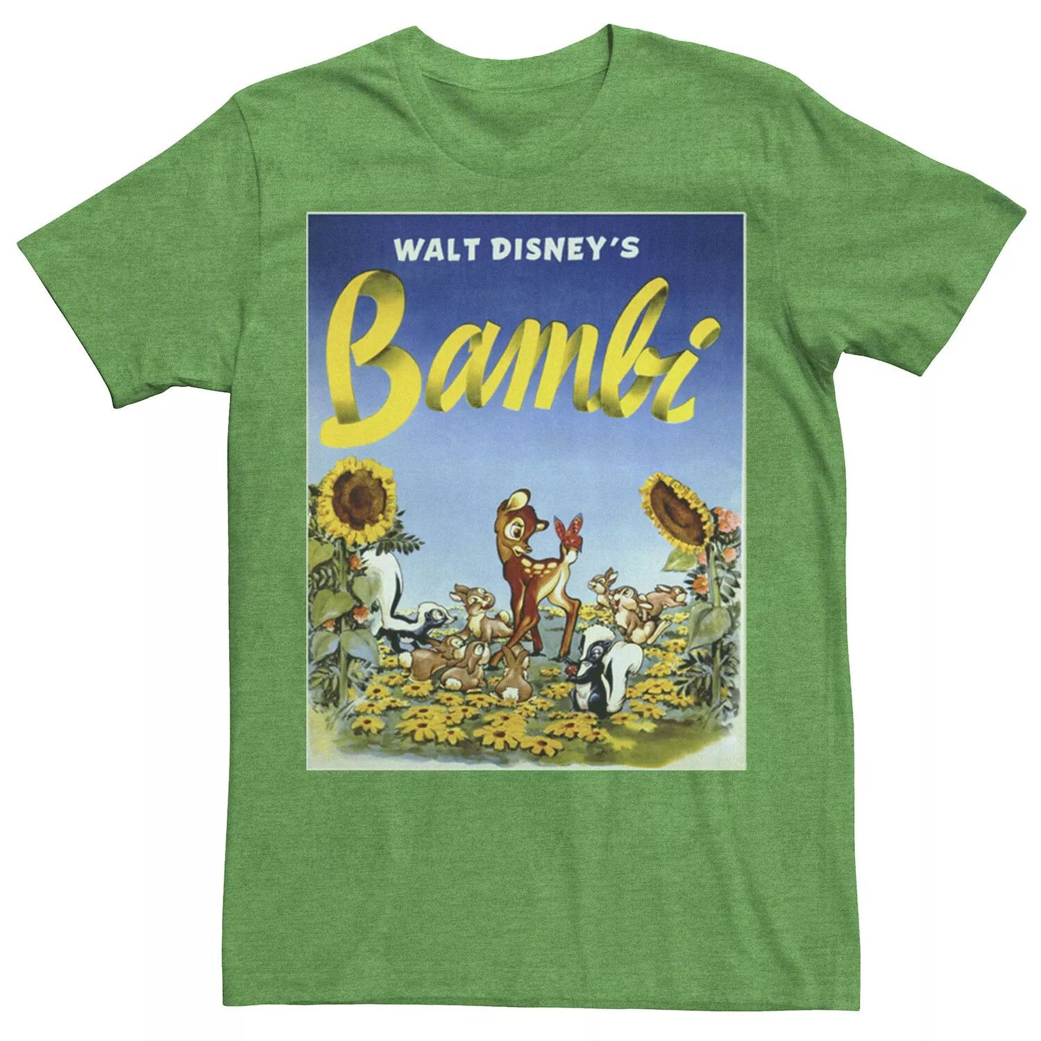 Мужская футболка с плакатом Disney Bambi Sunflower Licensed Character
Мужская футболка с плакатом Disney Bambi Sunflower Licensed Character