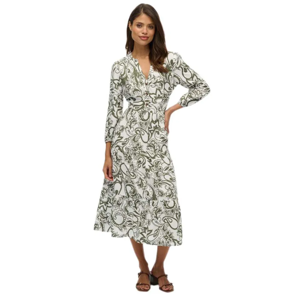 Платье Superdry W8012029A 3/4 Sleeve Midi, белый 
Платье Superdry W8012029A 3/4 Sleeve Midi, белый