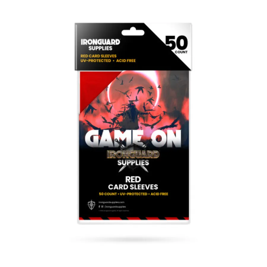 Рукава для карточек - красные (50), Card Sleeves & Protection (Ironguard Supplies)
Рукава для карточек - красные (50), Card Sleeves & Protection (Ironguard Supplies)