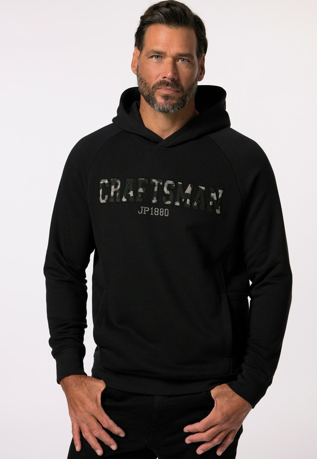 Толстовка с капюшоном JP1880, черный
Толстовка с капюшоном JP1880, черный