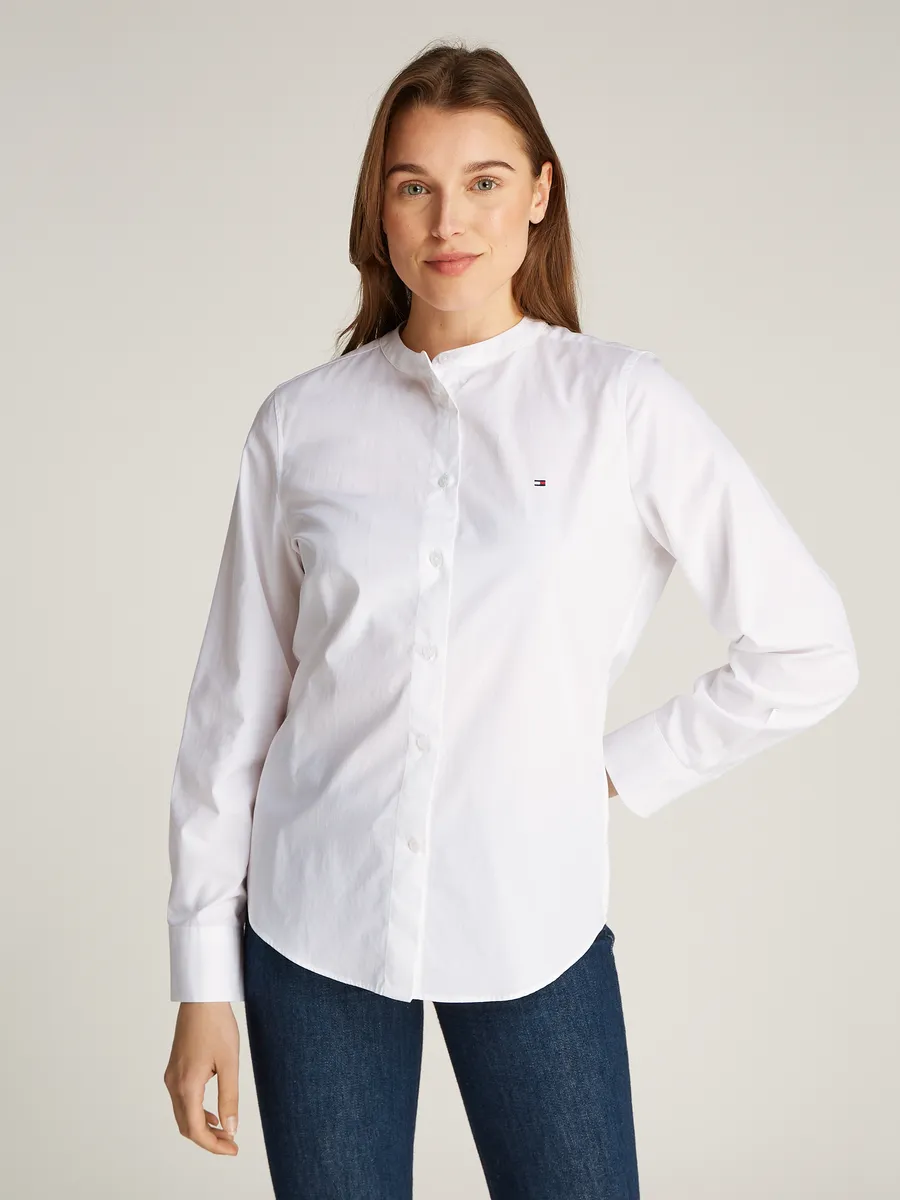 Блузка-рубашка Tommy Hilfiger "РУБАШКА БЕЗ ВОРОТНИКА ПОПЛИН ОБЫЧНАЯ", с флагом Tommy Hilfiger, белый
Блузка-рубашка Tommy Hilfiger "РУБАШКА БЕЗ ВОРОТНИКА ПОПЛИН ОБЫЧНАЯ", с флагом Tommy Hilfiger, белый
