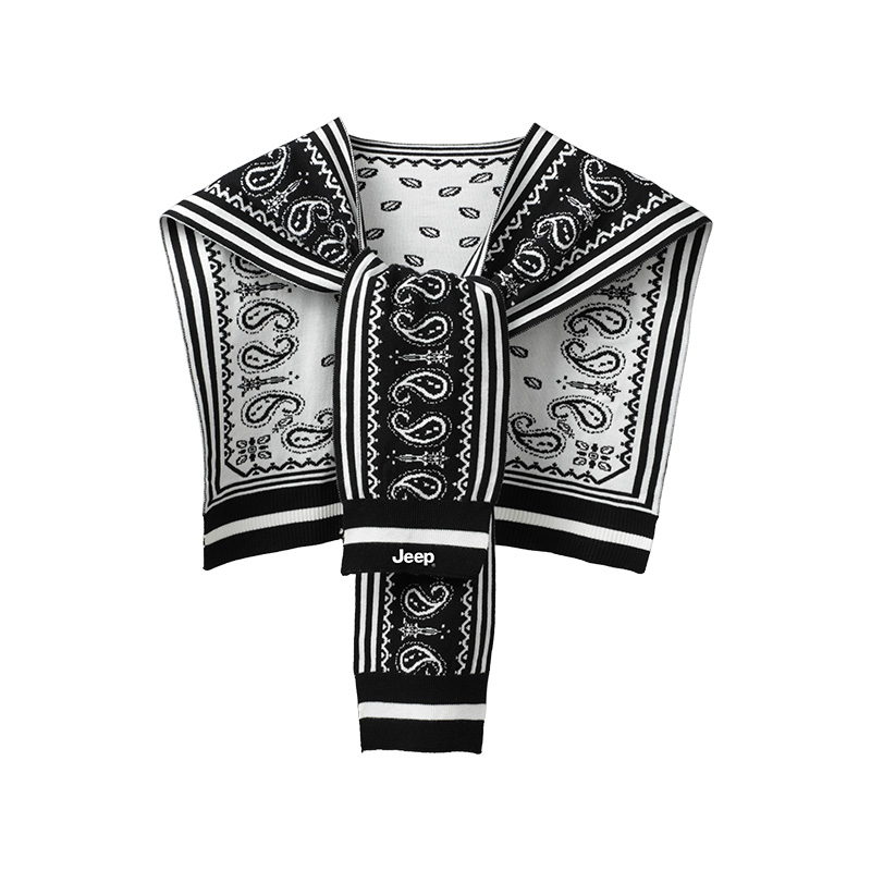 Шаль Unisex Jeep, черный cashews double-sided
Шаль Unisex Jeep, черный cashews double-sided