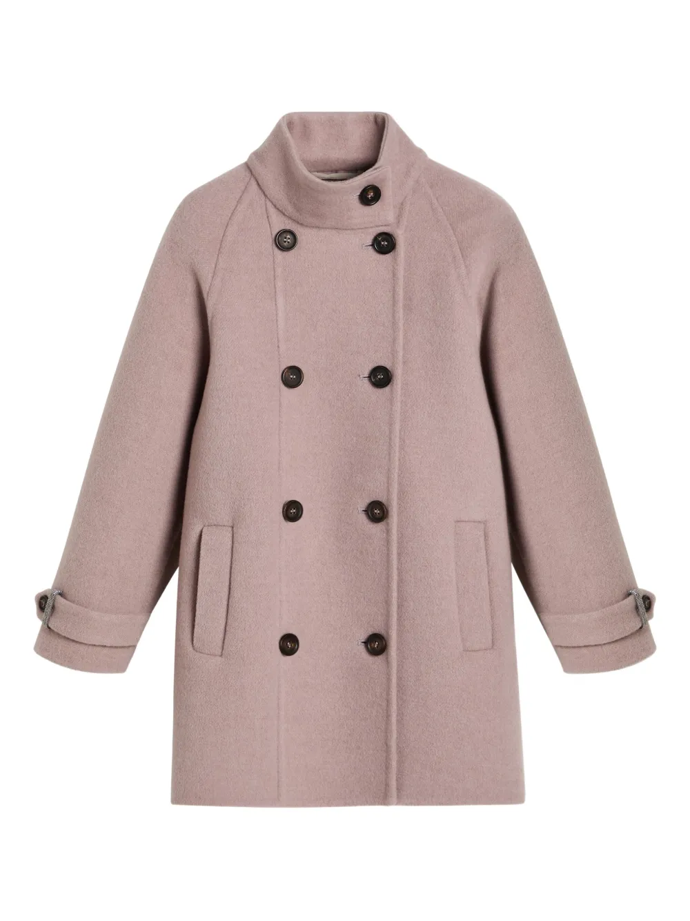 Шерстяное двубортное пальто Brunello Cucinelli Kids, розовый
Шерстяное двубортное пальто Brunello Cucinelli Kids, розовый