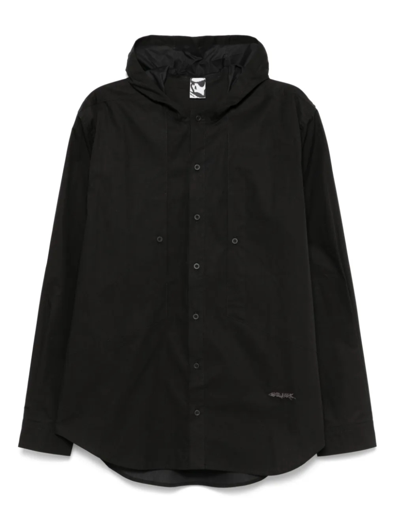 Поплиновая рубашка с капюшоном GR10K, черный
Поплиновая рубашка с капюшоном GR10K, черный