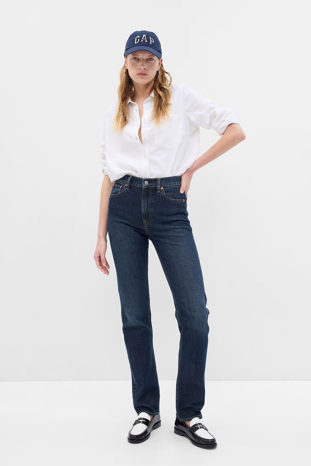 Прямые джинсы 90 х с высокой талией Gap, синий
Прямые джинсы 90 х с высокой талией Gap, синий