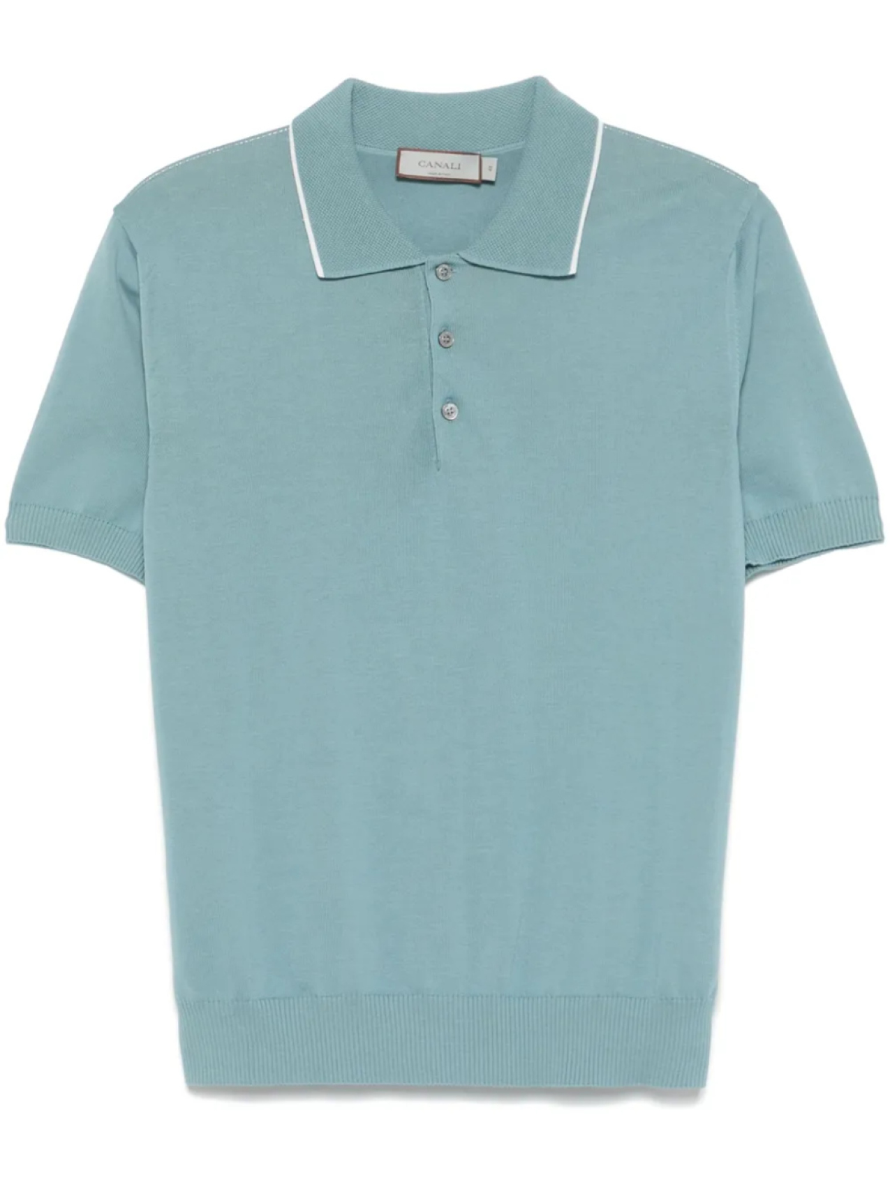 Рубашка поло тонкой вязки Canali, синий
Рубашка поло тонкой вязки Canali, синий
