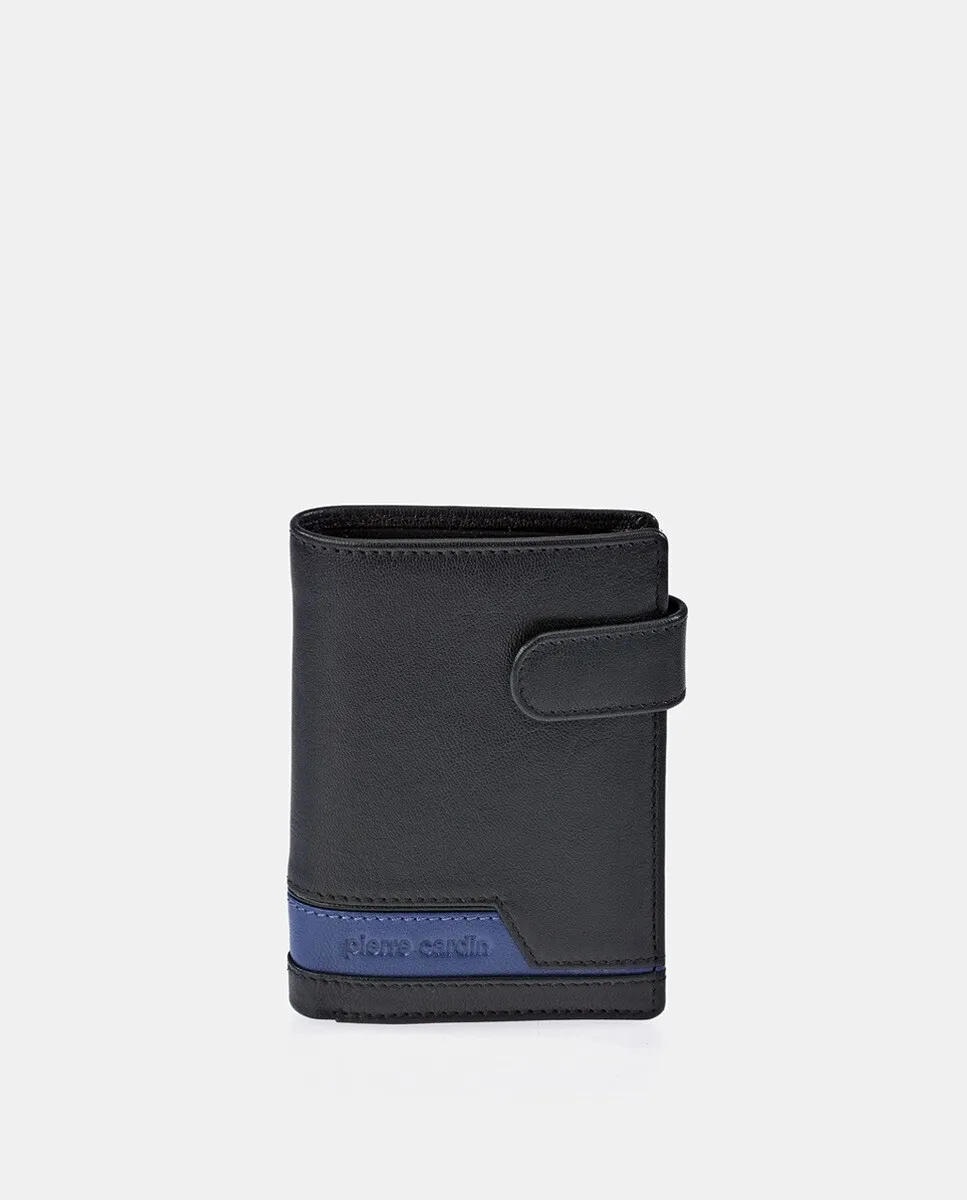 Мужской кошелек с портмоне PIERRE CARDIN из кожи черного/синего цвета
Мужской кошелек с портмоне PIERRE CARDIN из кожи черного/синего цвета