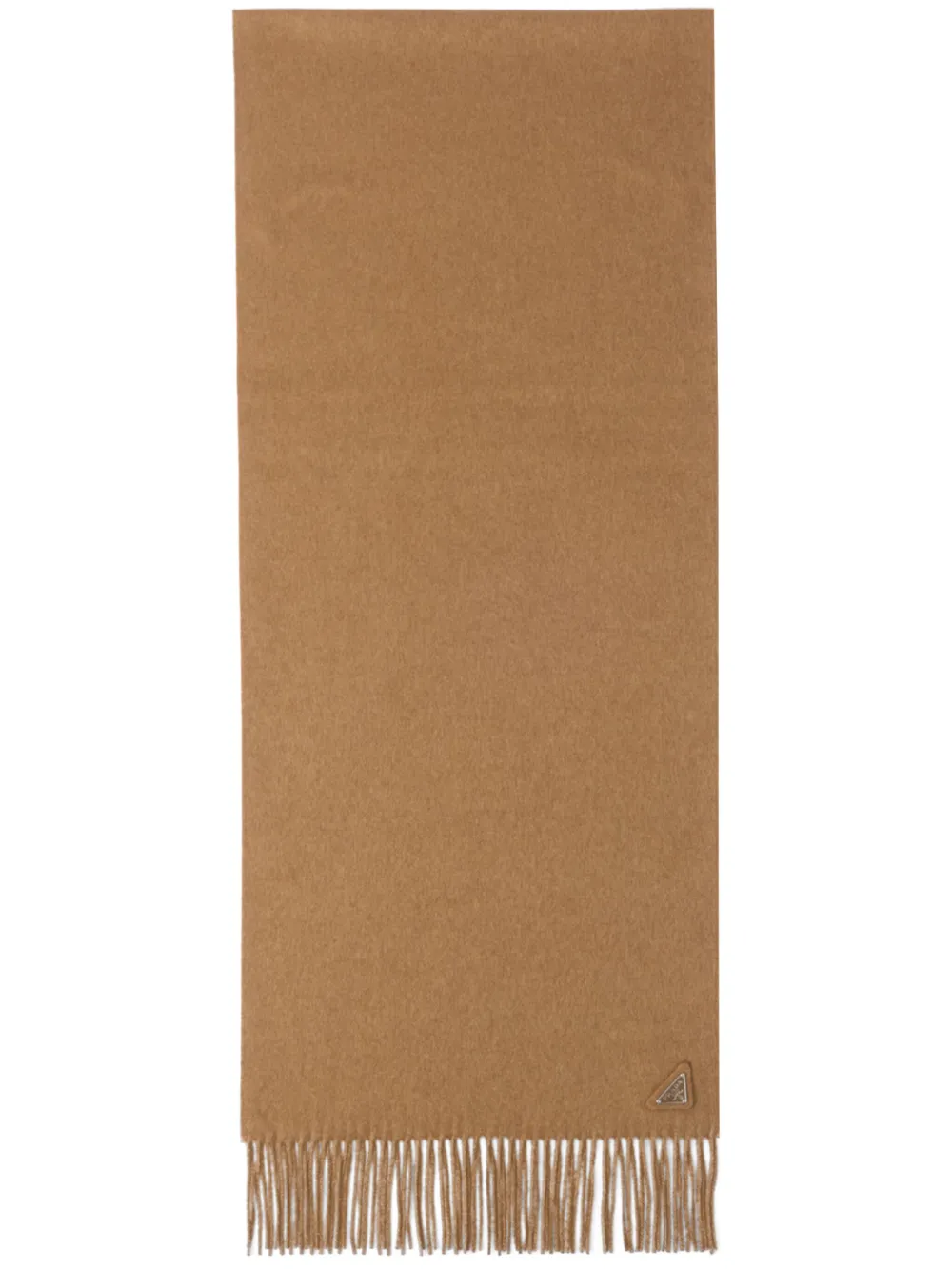 Кашемировый шарф с логотипом Prada, коричневый
Кашемировый шарф с логотипом Prada, коричневый