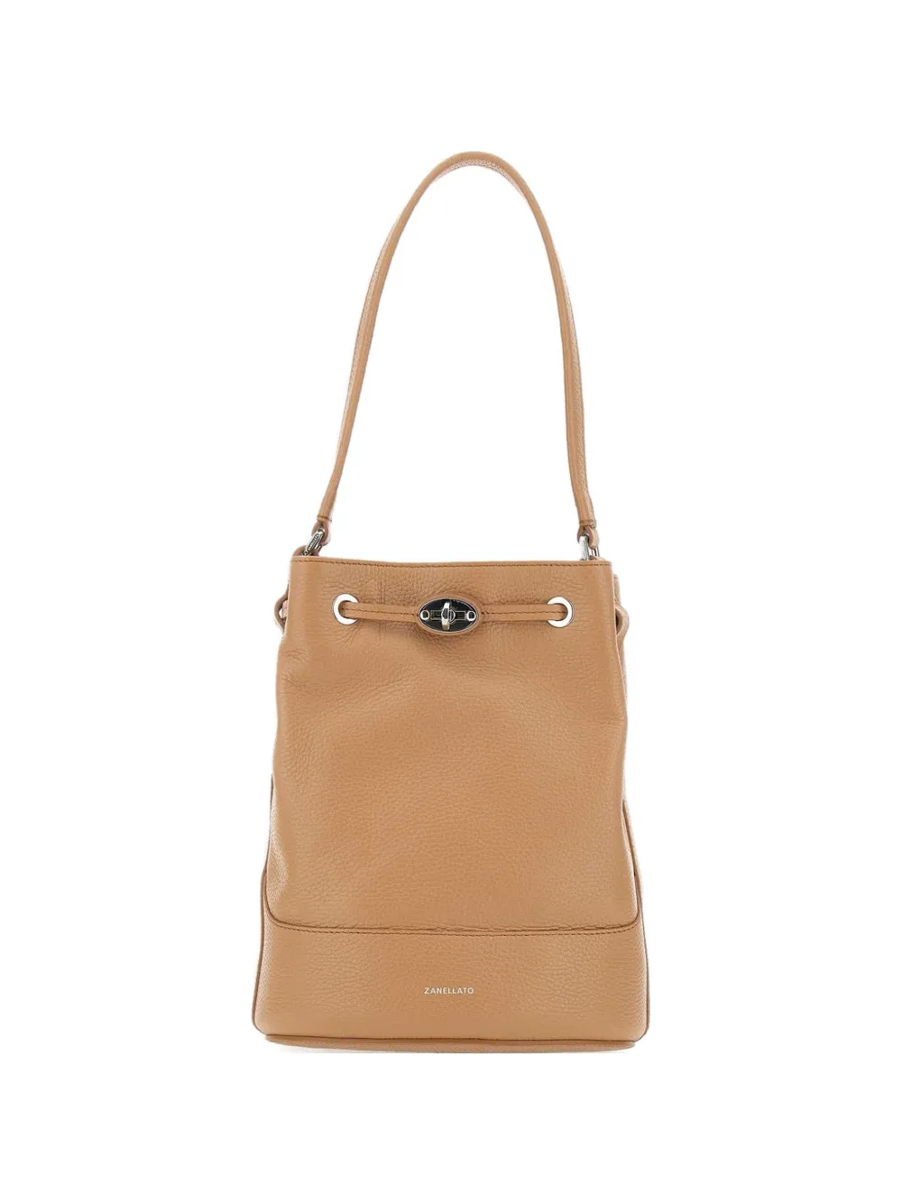 Сумка-ведро Monà из тисненной кожи с поворотным замком Zanellato, коричневый
Сумка-ведро Monà из тисненной кожи с поворотным замком Zanellato, коричневый