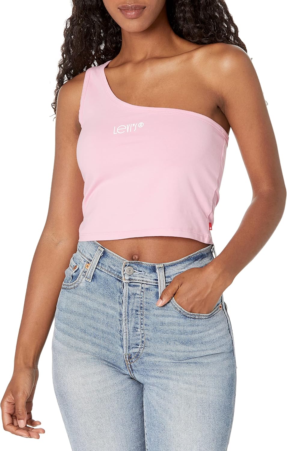 Женская укороченная майка Levi's с логотипом на одно плечо, Prism Pink
Женская укороченная майка Levi's с логотипом на одно плечо, Prism Pink