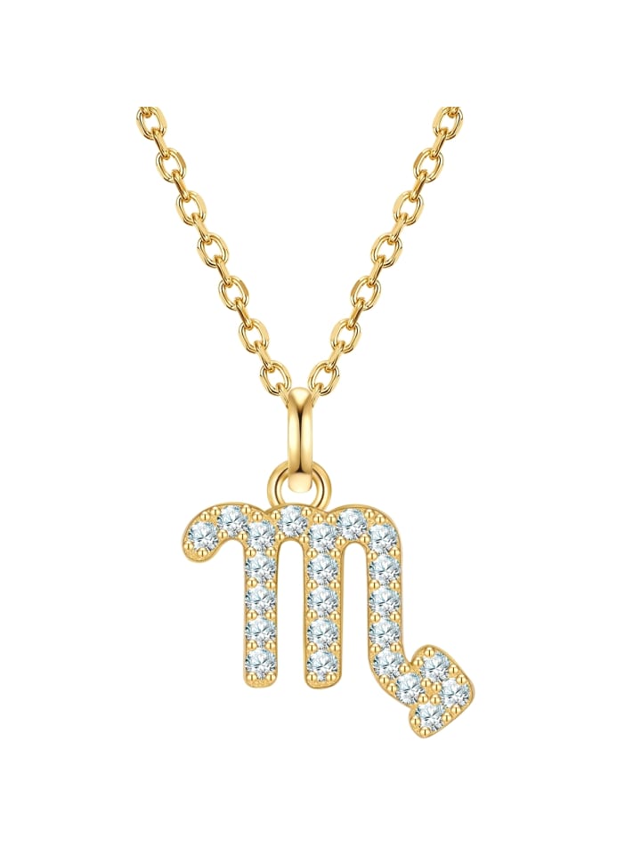 Glanzstücke München Колье со знаком зодиака Скорпион из стерлингового серебра с цирконами в оправе из желтого золота
Glanzstücke München Колье со знаком зодиака Скорпион из стерлингового серебра с цирконами в оправе из желтого золота