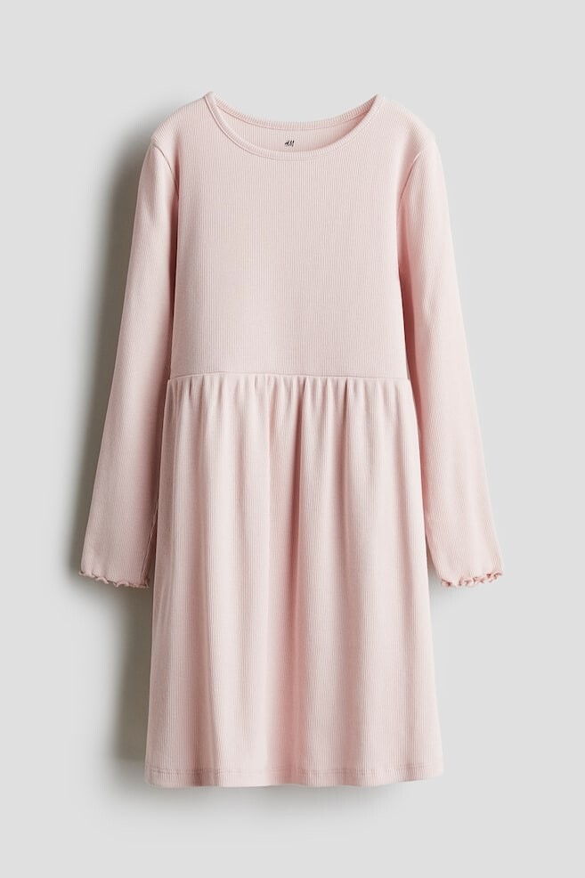 Платье из ребристого джерси H&M, розовый
Платье из ребристого джерси H&M, розовый