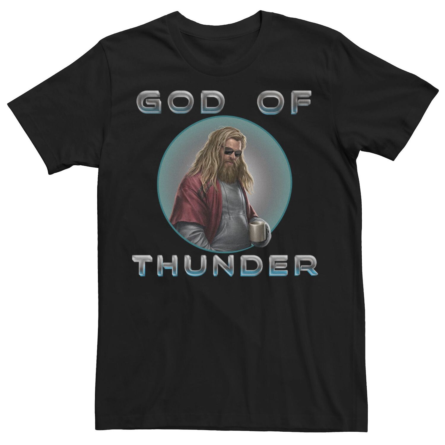Мужская футболка с круглым портретом и рисунком Marvel God Of Thunder Licensed Character
Мужская футболка с круглым портретом и рисунком Marvel God Of Thunder Licensed Character