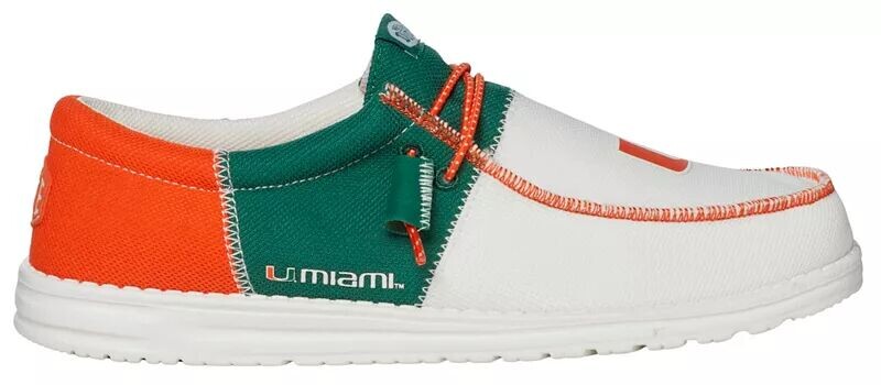 Мужские кроссовки Hey Dude Wally Tri Miami Hurricanes, оранжевый/темно-зеленый
Мужские кроссовки Hey Dude Wally Tri Miami Hurricanes, оранжевый/темно-зеленый