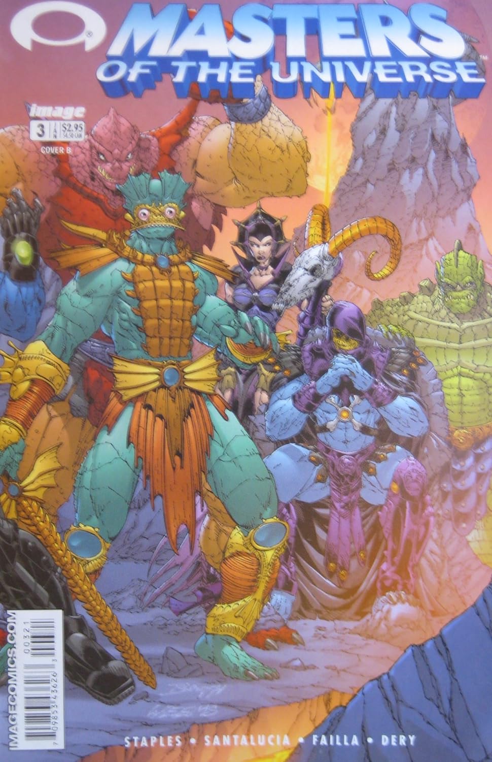 MASTERS OF THE UNIVERSE Issue 3 (Cover B), February 2003 (Image Comics, Inc)
MASTERS OF THE UNIVERSE Issue 3 (Cover B), February 2003 (Image Comics, Inc)
