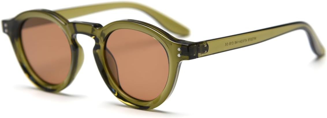 Поляризованные солнцезащитные очки для женщин и мужчин, круглые солнцезащитные очки в оправе TR90, ретро-стиль, защита от ультрафиолета UV400 LIGOES, Olive Green Brown
Поляризованные солнцезащитные очки для женщин и мужчин, круглые солнцезащитные очки в оправе TR90, ретро-стиль, защита от ультрафиолета UV400 LIGOES, Olive Green Brown