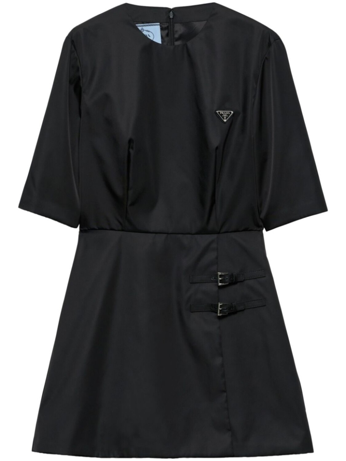 Prada платье мини с логотипом, черный
Prada платье мини с логотипом, черный