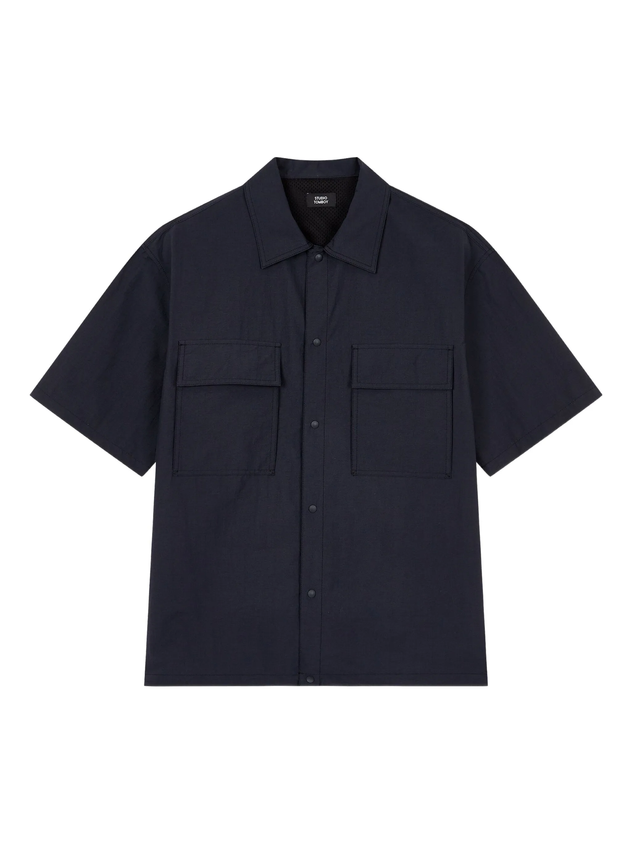 Рубашка с короткими рукавами Studio Tomboy, синий
Рубашка с короткими рукавами Studio Tomboy, синий