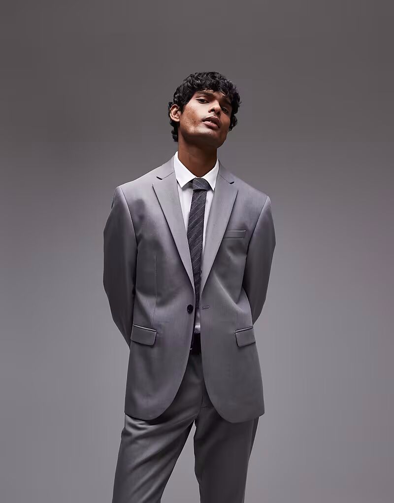 Тонкий пиджак серого цвета Topman
Тонкий пиджак серого цвета Topman