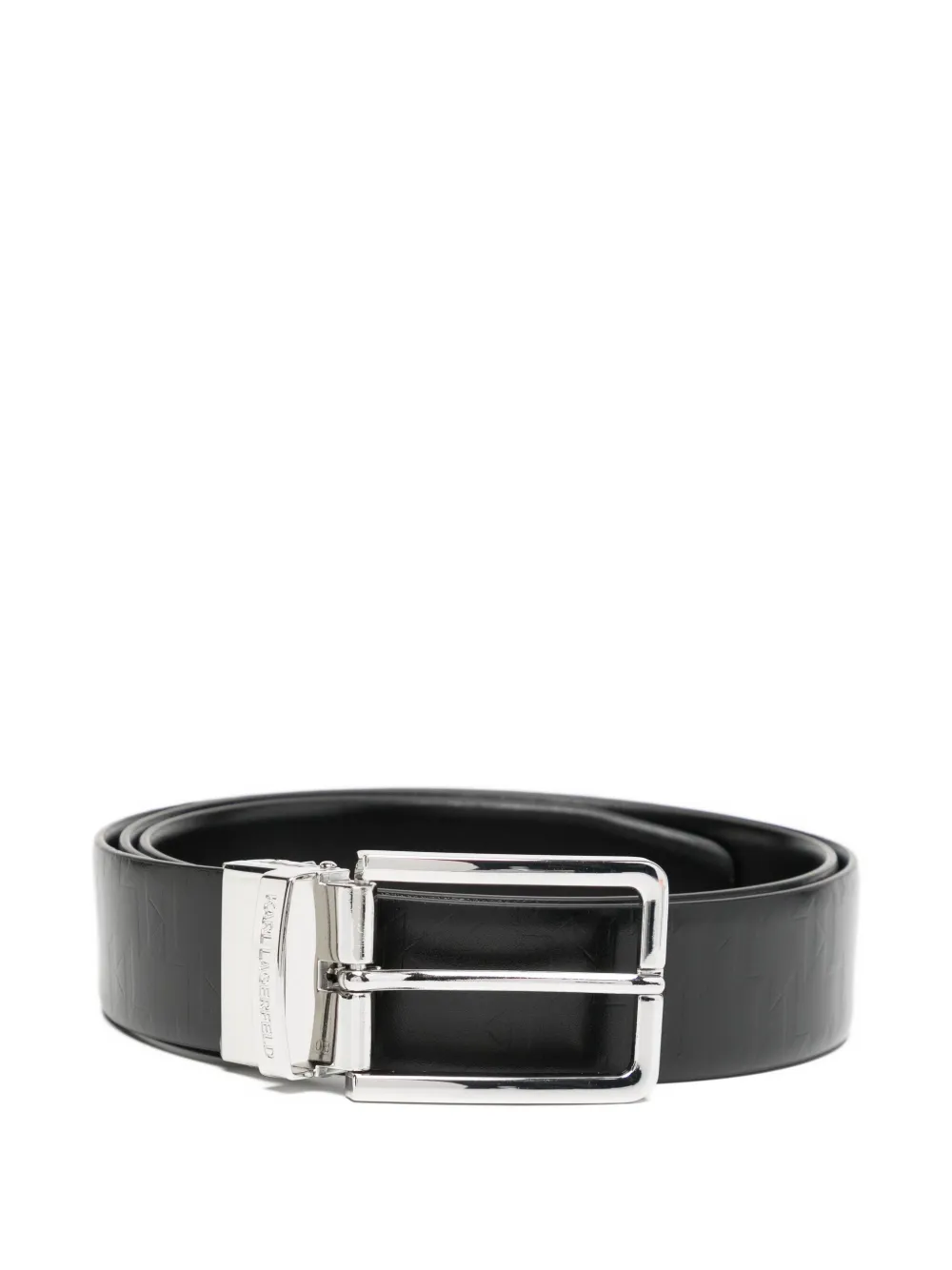 Двусторонний ремень с монограммой KARL LAGERFELD, черный
Двусторонний ремень с монограммой KARL LAGERFELD, черный