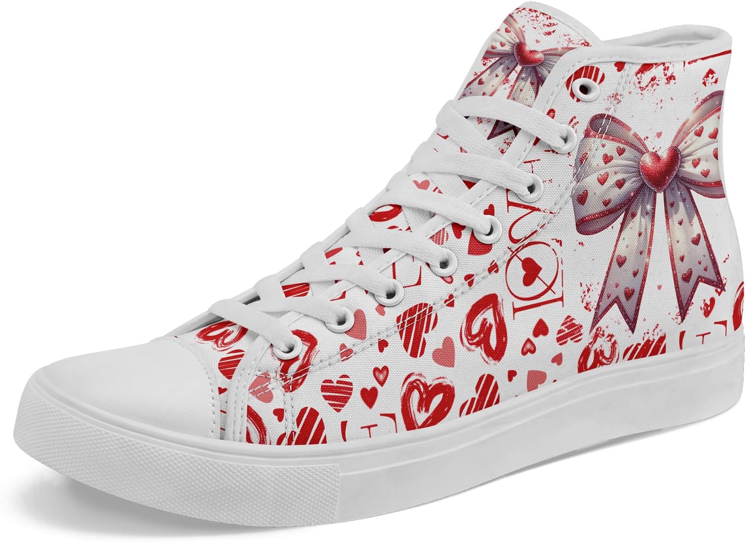 Высокие кеды из ткани для девочек и мальчиков - стильные шнурованные туфли с принтом сердца, удобная повседневная обувь Awsole, красный
Высокие кеды из ткани для девочек и мальчиков - стильные шнурованные туфли с принтом сердца, удобная повседневная обувь Awsole, красный